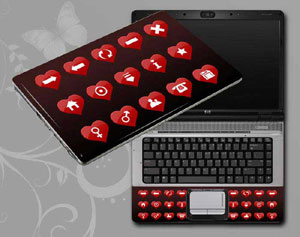 Love, heart of love Laptop decal Skin for HP Pavilion x360 14-cd0027ur 51136-71-Pattern ID:71