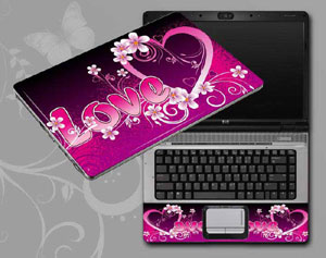 Love, heart of love Laptop decal Skin for TOSHIBA Satellite L645D-S4036 5595-75-Pattern ID:75