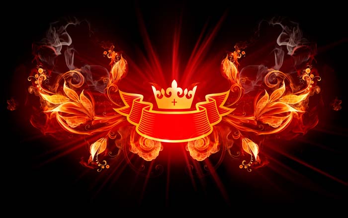 The Crown of Fire Mouse pad for MSI GT70 