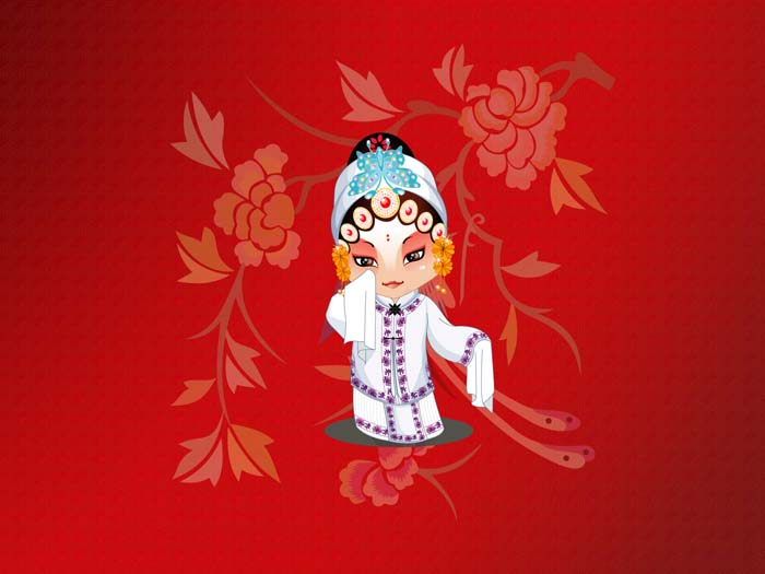 Red, Beijing Opera,Peking Opera Make-ups Mouse pad for ASUS X54HR 