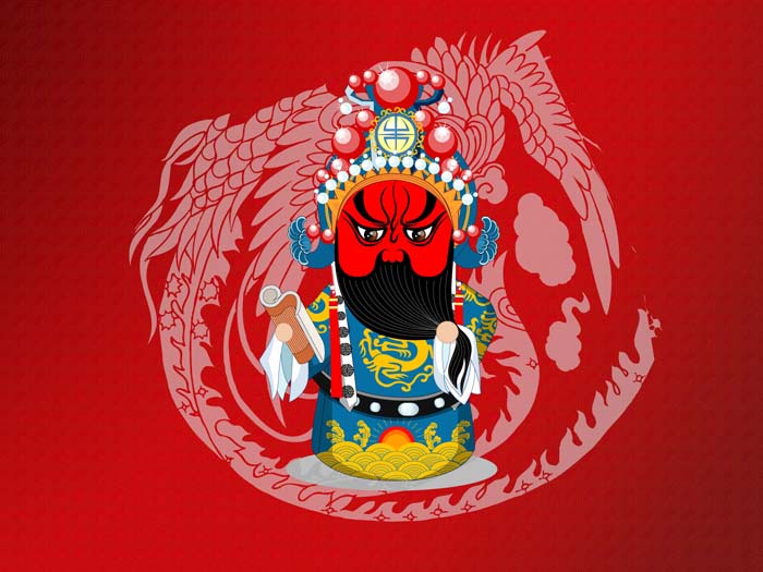 Red, Beijing Opera,Peking Opera Make-ups Mouse pad for DELL Inspiron M431R 