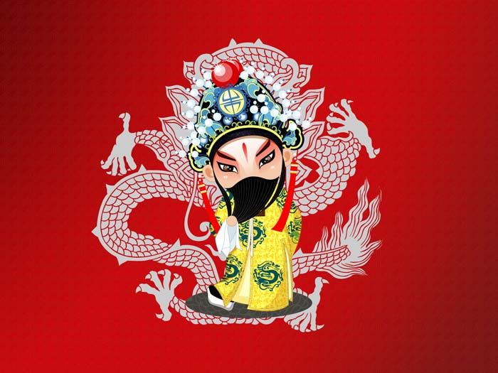 Red, Beijing Opera,Peking Opera Make-ups Mouse pad for DELL Inspiron 15-5547 