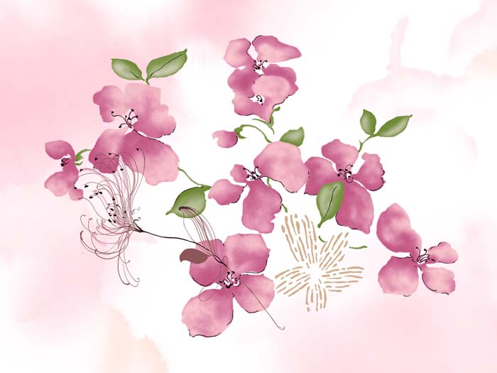 Flowers, watercolors, oil paintings floral Mouse pad for FUJITSU LIFEBOOK SH782 
