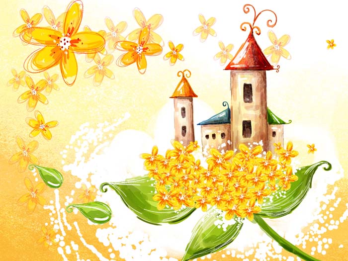 Flowers Castles floral Mouse pad for SAMSUNG NP305V5A-A01 