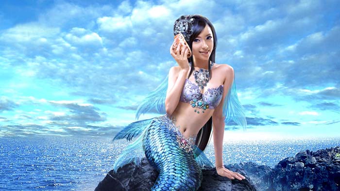 Beauty, Mermaid, Game Mouse pad for ASUS K42DR 