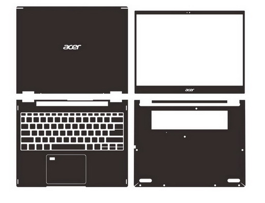 laptop skin Design schemes for ACER Spin 5 SP513-54N