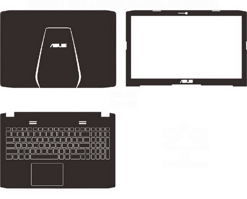 laptop skin Design schemes for ASUS ROG GL552VW