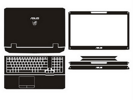 laptop skin Design schemes for ASUS G75VW-DH72