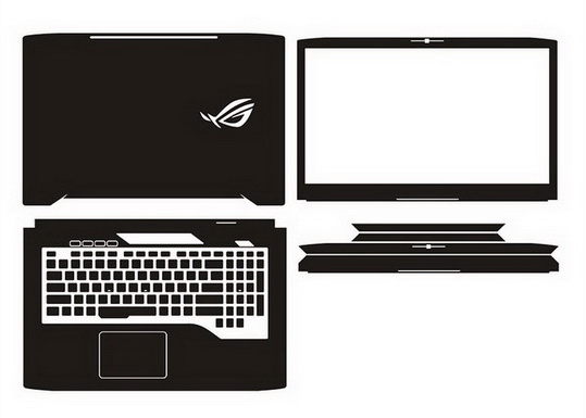 laptop skin Design schemes for ASUS ROG Strix GL703GM-WS74