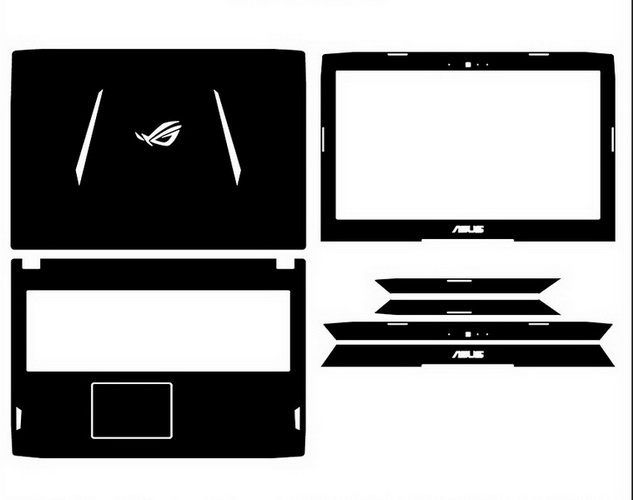 laptop skin Design schemes for ASUS ROG GL502VM