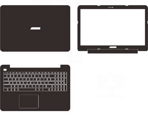 laptop skin Design schemes for ASUS X555LA