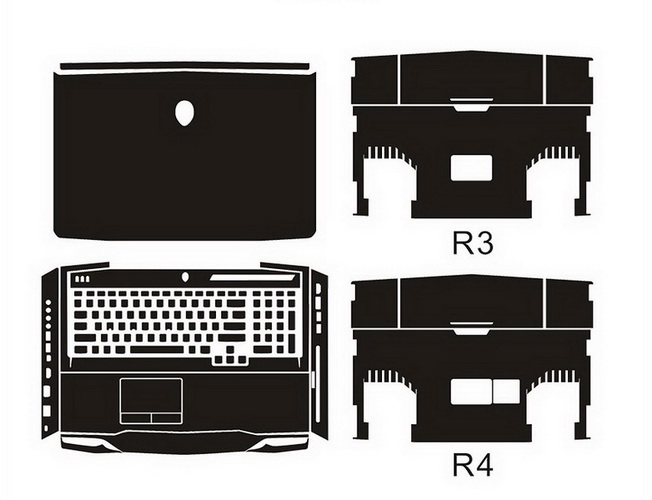 laptop skin Design schemes for DELL Alienware M17x R3