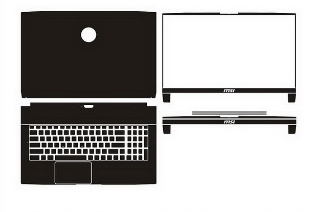 laptop skin Design schemes for MSI Bravo 17 A4DDR