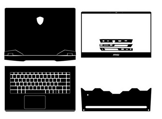 laptop skin Design schemes for MSI GE66 10SFS Raider Dragonshield Edition