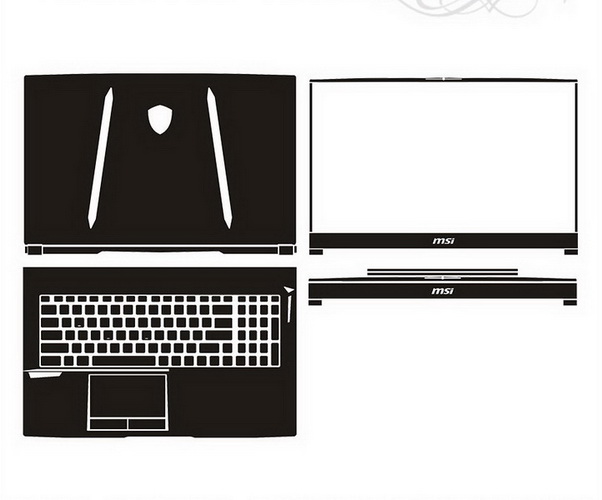 laptop skin Design schemes for MSI GE75 Raider 8SE