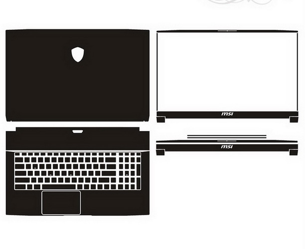 laptop skin Design schemes for MSI GF75 THIN 9SC