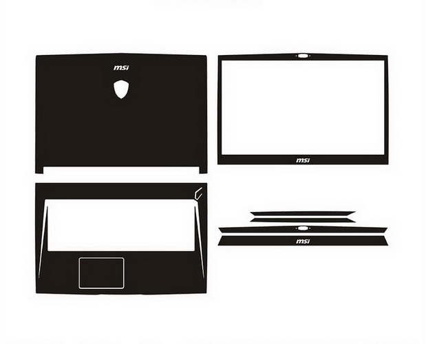 laptop skin Design schemes for MSI GS73 7RE Stealth Pro