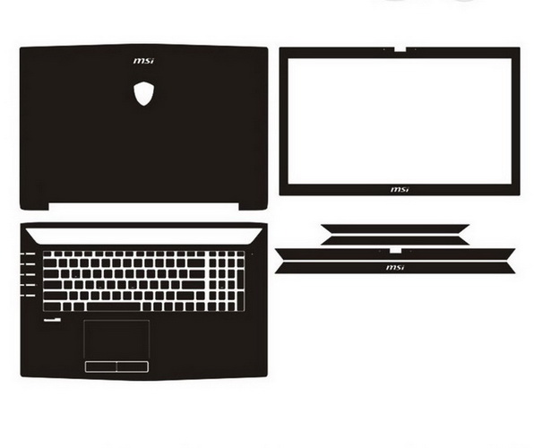 laptop skin Design schemes for MSI GT72S 6QE DOMINATOR PRO G TOBII