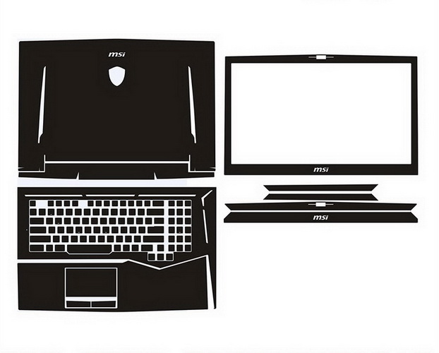 laptop skin Design schemes for MSI GT75 Titan 8RG