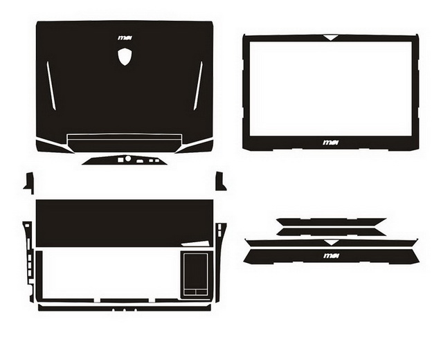 laptop skin Design schemes for MSI GT83VR TITAN SLI-252