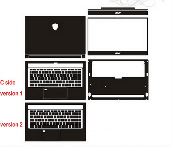 laptop skin Design schemes for CLEVO P650SE