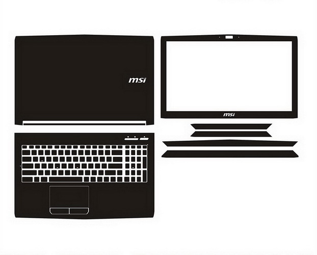 laptop skin Design schemes for MSI PL62 7RD