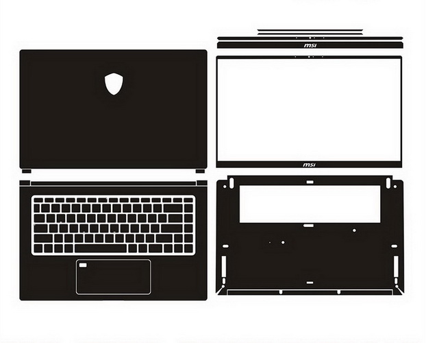 laptop skin Design schemes for MSI Prestige 15 A12UC