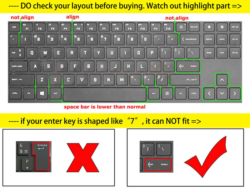 keyboard skin cover for HP Omen 15-EK 15-EK0019NR 15-EN 15-EN0013DX 15-EN0023DX