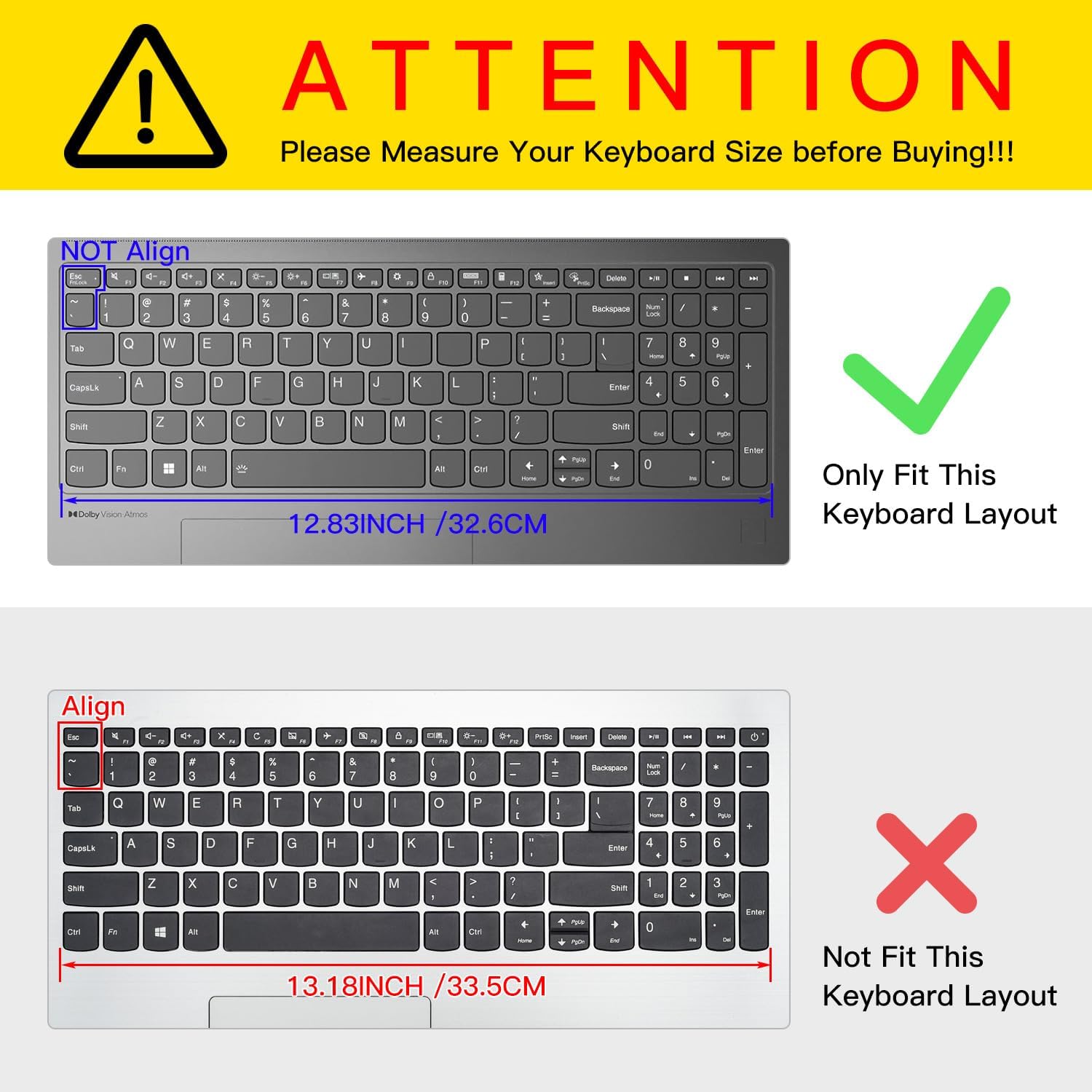 keyboard skin protector for lenovo ideapad 5(15