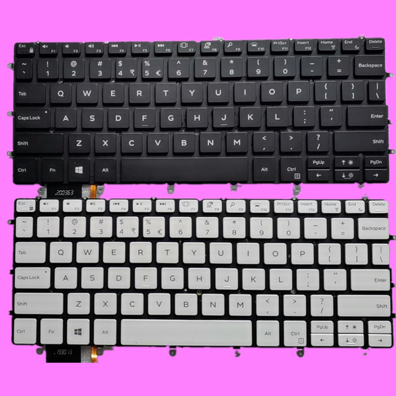 English Keyboard For Dell XPS 13 9370 9380 13-9370 13-9380,XPS 13 7390 Backlit 