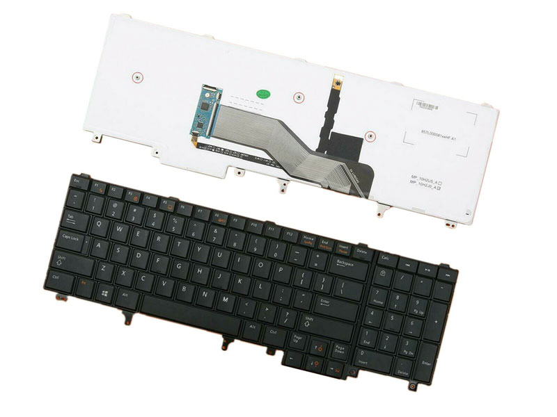 Original genuine Dell Precision M4600 M4700 M4800 US Keyboard Backlit No Pointer 
