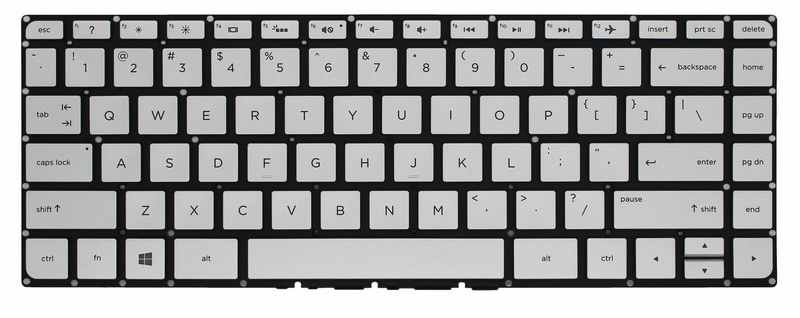 Silver Backlit US Keyboard For HP ENVY 14-j000 14-j100 Pavilion 13t-u000 x360 
