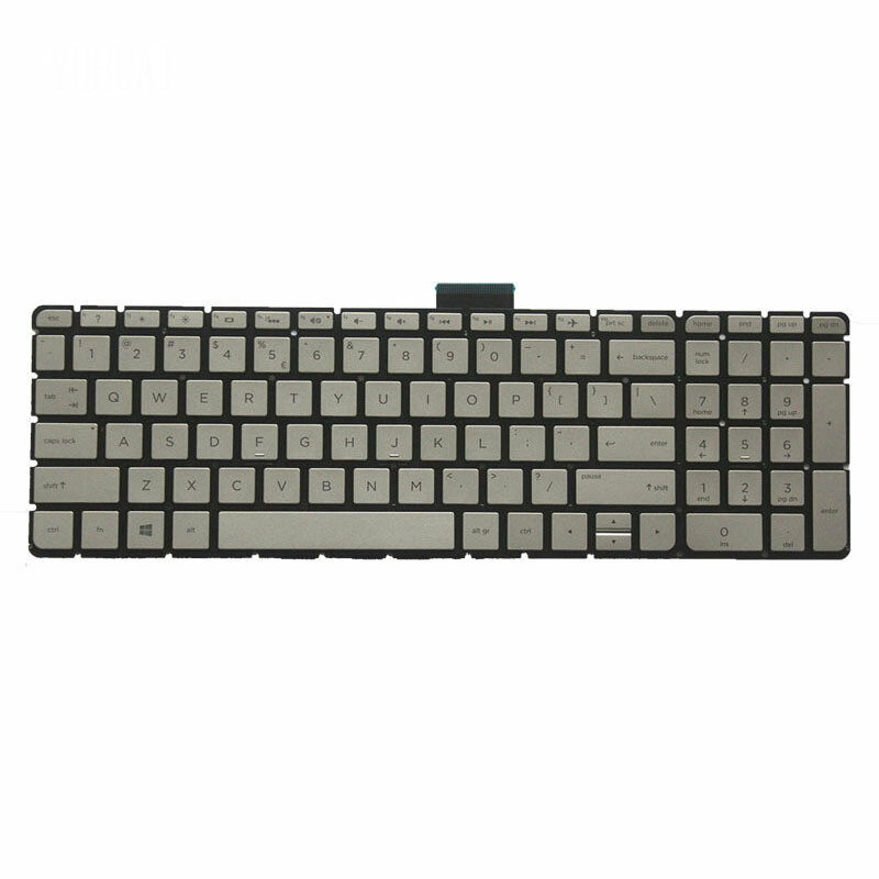 For HP ENVY 15-AE000 15t-ae000 15t-ae100 15-ae041nr Keyboard US Backlit Silver 