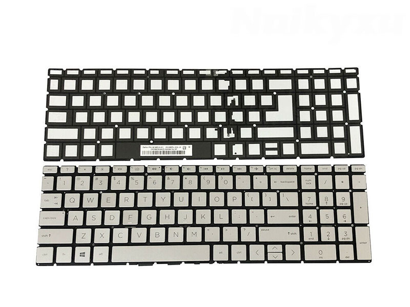 New For HP ENVY 15-dr1070wm 15-dr1072ms 15-dr1058ms Backlit Keyboard Silver 