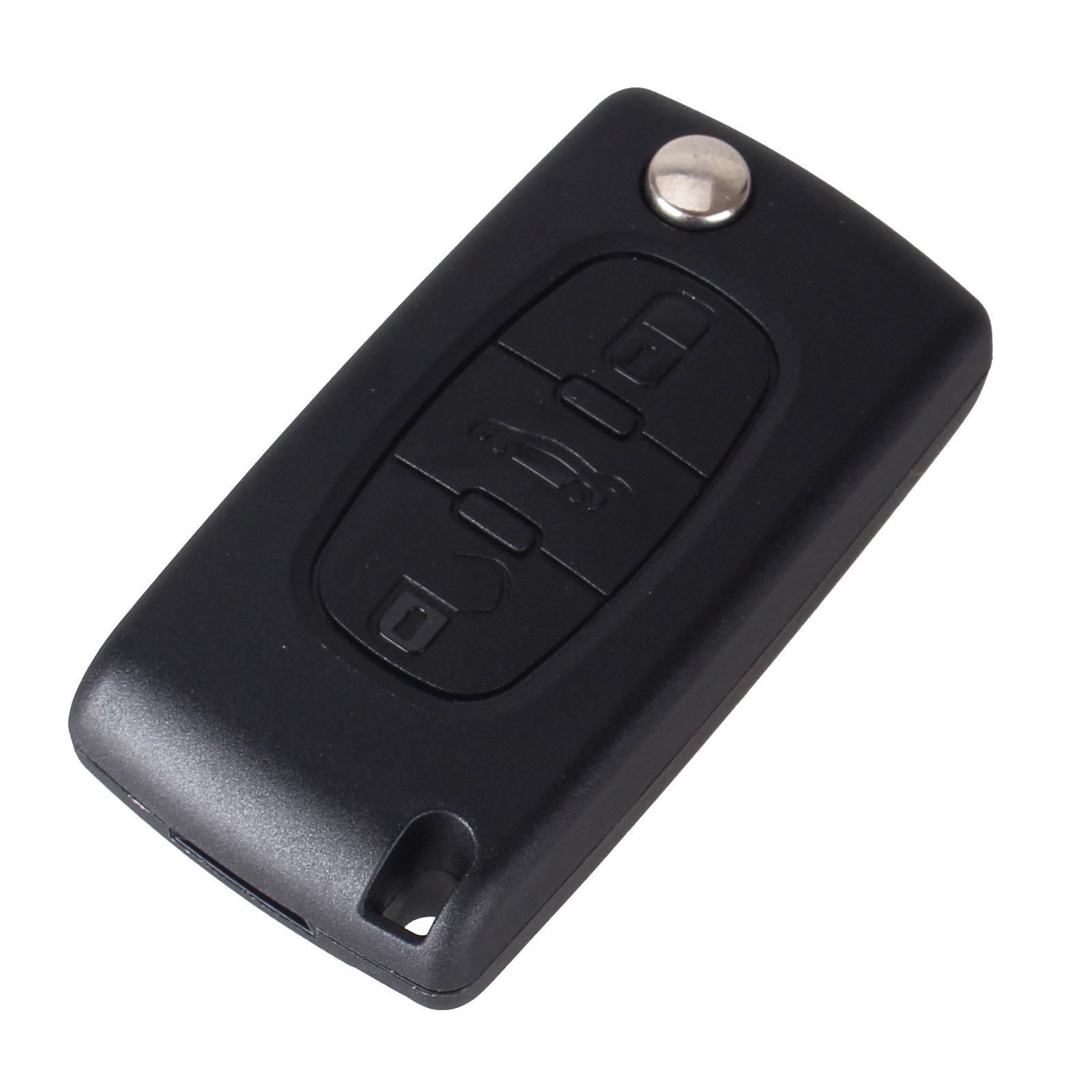 3 Buttons Flip Remote Key Shell Car Keys Blank Cover For Citroen (Blade With Groove) CE0523 Type