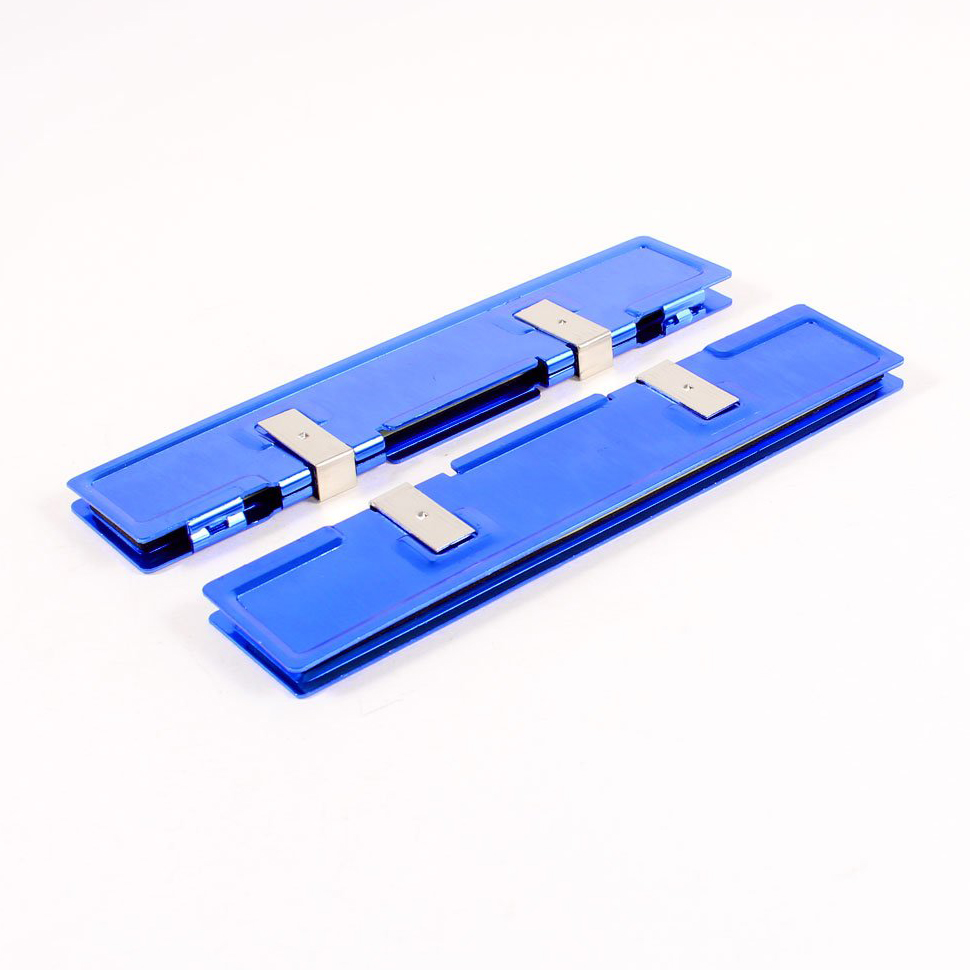 2 Pcs Blue Aluminum Heatsink Shim Spreader Cooler Cooling for DDR RAM Memory