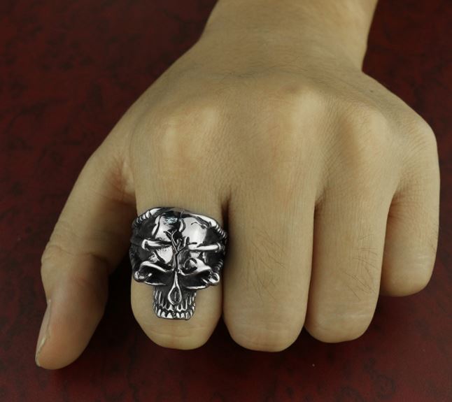 Fashion Eagle Skull head stainless steel ring