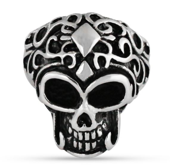 316L Stainless steel skull Monkey Mask ring