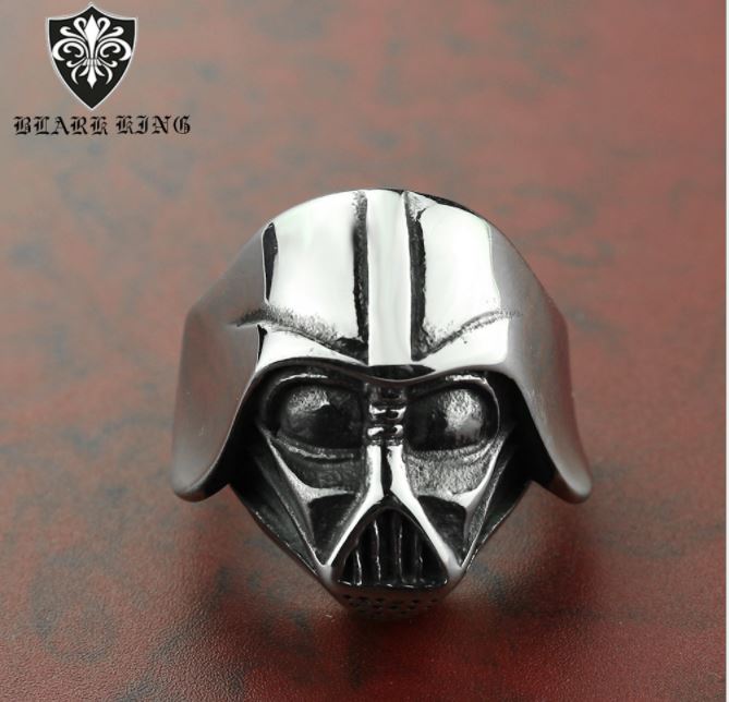 Star Wars mask stainless steel ring