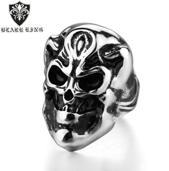 316L stainless steel Demon skull ring