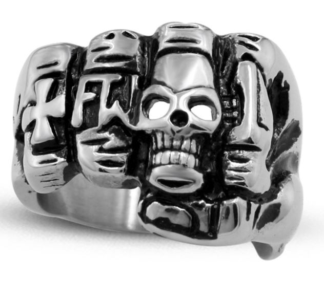 Personality Skull Fist Stainless steel ring