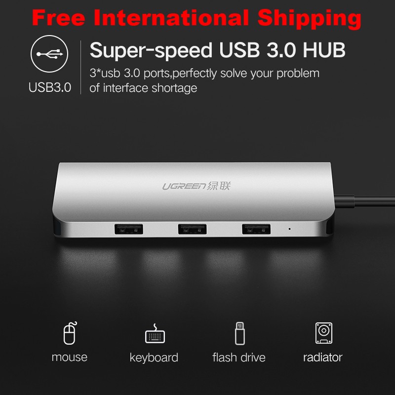 USB HUB USB C to HDMI VGA RJ45 PD Thunderbolt 3 Adapter for MacBook Samsung Galaxy S9 Huawei P20 Pro Type-C USB 3.0 HUB