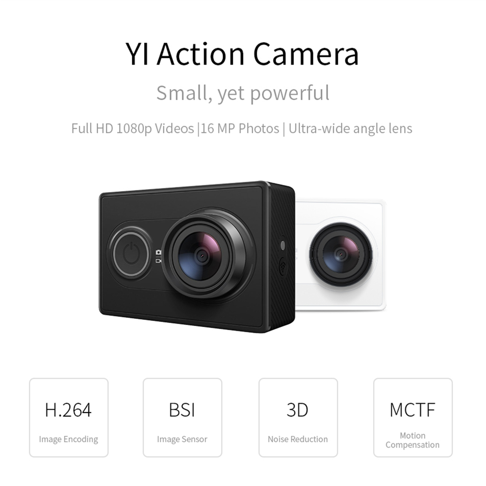 Action Camera 1080P Lime Green White Black 16MP Full HD 155 degree Ultra-wide Angle Sports Mini Camera