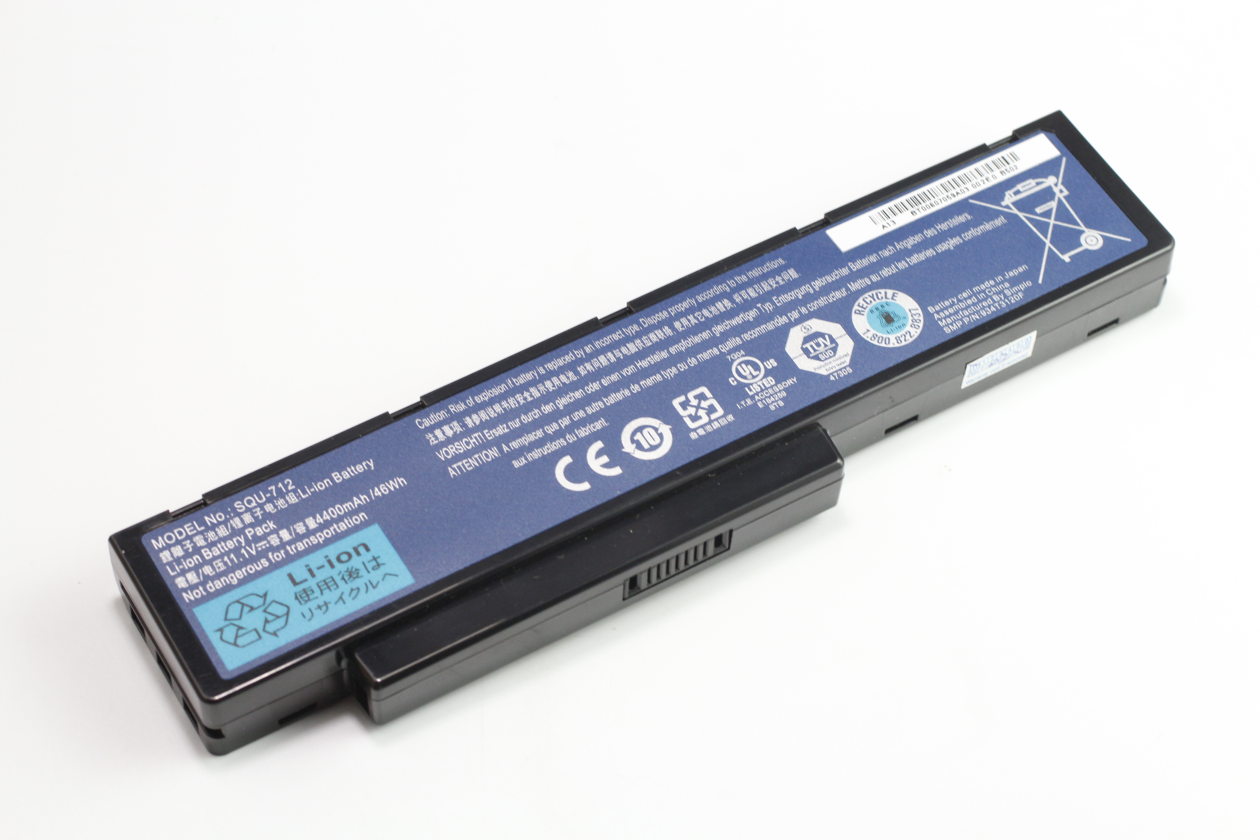 Genuine Packard Bell SQU-712, 934T3120F, BT.00607.059 EasyNote MH35 MH36 MH45 MH48 MH85 Battery