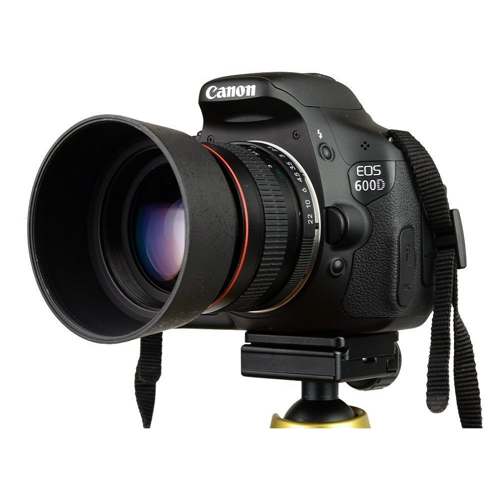 Lightdow 85mm F1.8-F22 Manual Focus Portrait Lens Camera Lens for Canon EOS 550D 600D 700D 5D 6D 7D 60D DSLR Cameras
