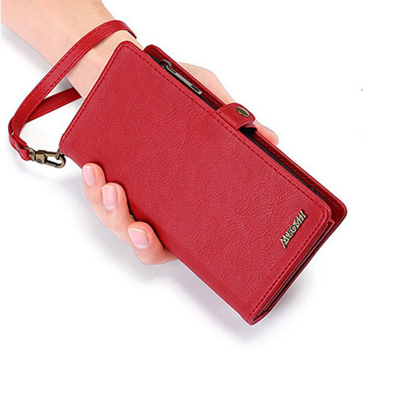 Mobile cell phone case cover for SAMSUNG Galaxy S7 Wallet Leather Vintage handbag magnetic suction card bag 