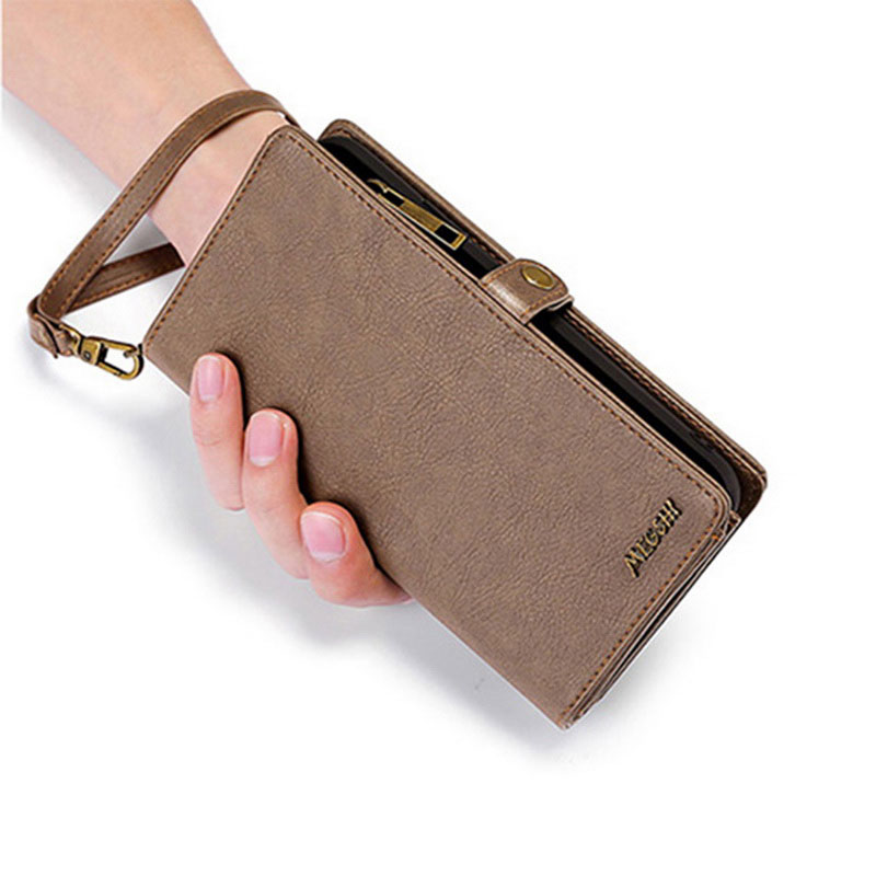 Mobile cell phone case cover for XIAOMI Mi 10 Wallet Leather Vintage handbag magnetic suction card bag 