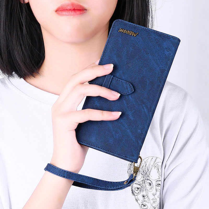 Mobile cell phone case cover for SAMSUNG Galaxy Note 9 Wallet Leather Simple handbag with hand strap 