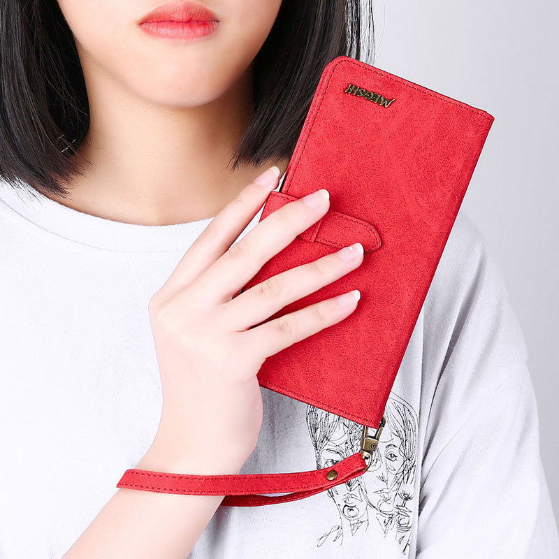 Mobile cell phone case cover for XIAOMI Mi 10 Wallet Leather Simple handbag with hand strap 