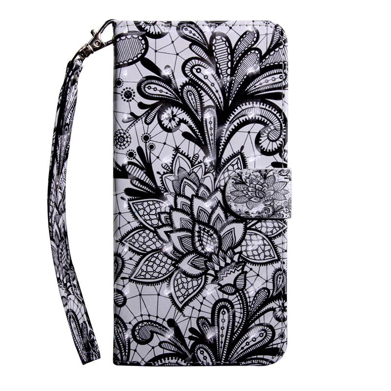 Mobile cell phone case cover for LG Q6 Plus Shockproof Cartoon PU Leather Wallet Flip Case 